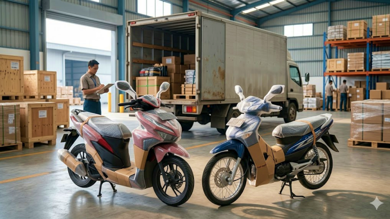 kirim motor Jawa Timur dengan ekspedisi aman